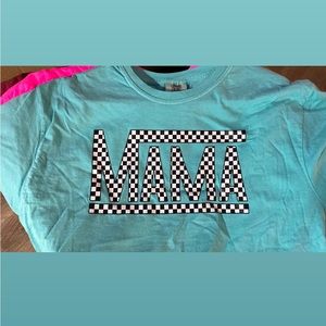 Checkered Mama Comfort Colors Shirt